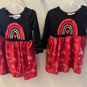 Twin Girl Long Sleeve Dresses